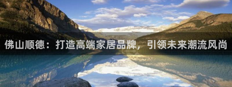 球盟会登录平台入口：佛山顺德：打造高端家居品牌，引领未来潮流